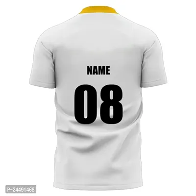 Daily Orders Cricket Sports Jersey for Men with Team Name, Name and Number Printed | Cricket t Shirts for Men Printed with Name | Cricket Jersey with My Name DOdr1009-C90149-C-WH-thumb3