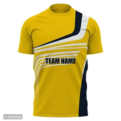 Daily Orders Cricket Sports Jersey for Men with Team Name, Name and Number Printed | Cricket t Shirts for Men Printed with Name | Cricket Jersey with My Name DOdr1009-C901100-C-WH-thumb2