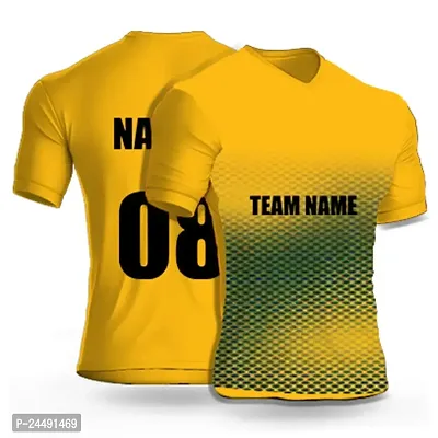 Daily Orders Cricket Sports Jersey for Men with Team Name, Name and Number Printed | Cricket t Shirts for Men Printed with Name | Cricket Jersey with My Name DOdr1009-C90168-C-WH