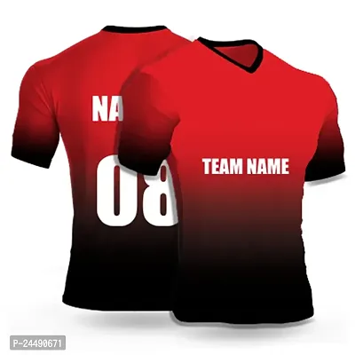 Daily Orders Cricket Sports Jersey for Men with Team Name, Name and Number Printed | Cricket t Shirts for Men Printed with Name | Cricket Jersey with My Name DOdr1009-C90120-C-WH