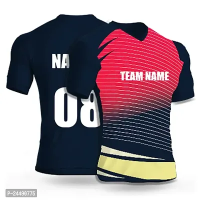 Daily Orders Cricket Sports Jersey for Men with Team Name, Name and Number Printed | Cricket t Shirts for Men Printed with Name | Cricket Jersey with My Name DOdr1008-C90127-C-WH-thumb0