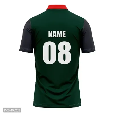 Cricket Polo Collar Sports Jersey for Men with Team Name, Name and Number Printed | Cricket t Shirts for Men Printed with Name | Cricket Jersey with My Name | DOdr1008-C01242023-C-POLO-86-3XL-thumb3