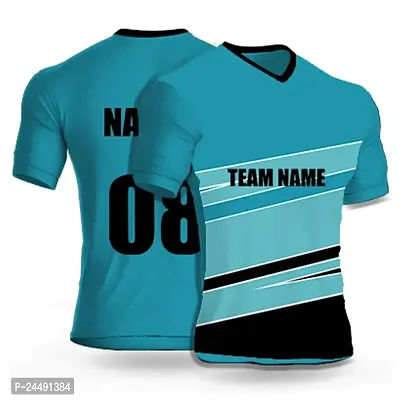 Daily Orders Cricket Sports Jersey for Men with Team Name, Name and Number Printed | Cricket t Shirts for Men Printed with Name | Cricket Jersey with My Name DOdr1009-C90128-C-WH-thumb0