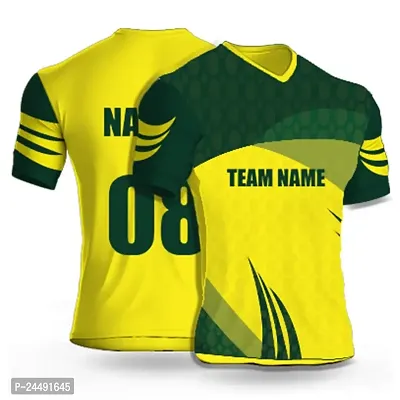 Daily Orders Cricket Sports Jersey for Men with Team Name, Name and Number Printed | Cricket t Shirts for Men Printed with Name | Cricket Jersey with My Name DOdr1009-C90195-C-WH-thumb0