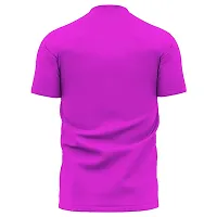 Daily Orders 100% Cotton Men t Shirt | Round Neck t Shirts for Men Stylish | Round Neck Shirts for Men White(DO-Plain-Cotton-RN-DarkPink)-thumb2