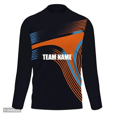 Daily Orders Cricket Sports Jersey for Men with Team Name, Name and Number Printed Cricket t Shirts for Men Printed with Name Cricket Jersey for Men Full Sleeves with My Name Dodr1009-C100111-C-FS-thumb2