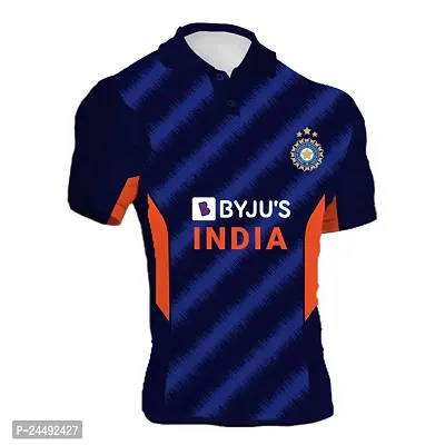 India Team Jersey 2021 t20 World Cup ODI for Men with Team Name Name and Number Printed | Cricket Sports Jersey | Cricket Jersey with My Name Official DOdr1008-C901188-C-WH