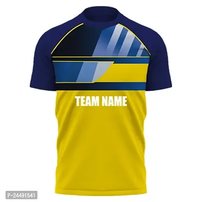 Daily Orders Cricket Sports Jersey for Men with Team Name, Name and Number Printed | Cricket t Shirts for Men Printed with Name | Cricket Jersey with My Name DOdr1009-C90142-C-WH-thumb2