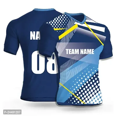 Daily Orders Cricket Sports Jersey for Men with Team Name, Name and Number Printed | Cricket t Shirts for Men Printed with Name | Cricket Jersey with My Name DOdr1009-C90197-C-WH-thumb0