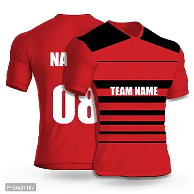 Daily Orders Cricket Sports Jersey for Men with Team Name, Name and Number Printed | Cricket t Shirts for Men Printed with Name | Cricket Jersey with My Name DOdr1008-C90129-C-WH-thumb0