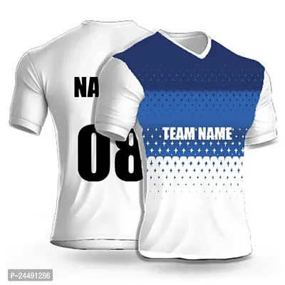 Daily Orders Cricket Sports Jersey for Men with Team Name, Name and Number Printed | Cricket t Shirts for Men Printed with Name | Cricket Jersey with My Name DOdr1009-C90117-C-WH