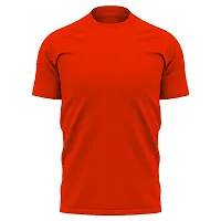 Daily Orders 100% Cotton Men t Shirt | Round Neck t Shirts for Men Stylish | Round Neck Shirts for Men White(DO-Plain-Cotton-RN-DarkPink)-thumb1