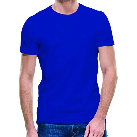 Daily Orders 100% Cotton Men t Shirt | Round Neck t Shirts for Men Stylish | Round Neck Shirts for Men Black(DO-Plain-Cotton-RN-Black)