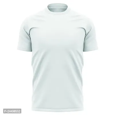 Daily Orders 100% Cotton Men t Shirt | Round Neck t Shirts for Men Stylish | Round Neck Shirts for Men White(DO-Plain-Cotton-RN-White)-thumb2