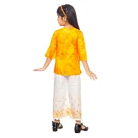 Girls Festive  Party Kurta and Palazzo Set  (Yellow Pack of 1)-thumb2