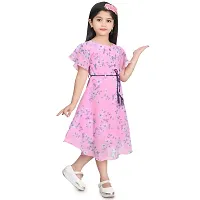 SIDRA Girls Festive/Wedding Dress / Frock Pink-thumb1