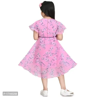 SIDRA Girls Festive/Wedding Dress / Frock Pink-thumb4