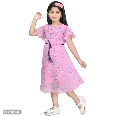 SIDRA Girls Festive/Wedding Dress / Frock Pink-thumb5