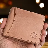 MEHZIN  Men Formal Tan Genuine Leather RFID Wallet  (9 Card Slots)-thumb4