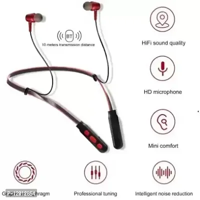 WRADER New Version B11 Neckband Bluetooth Neckband B11 for All Mobiles and Smartphones Bluetooth Headset-thumb0