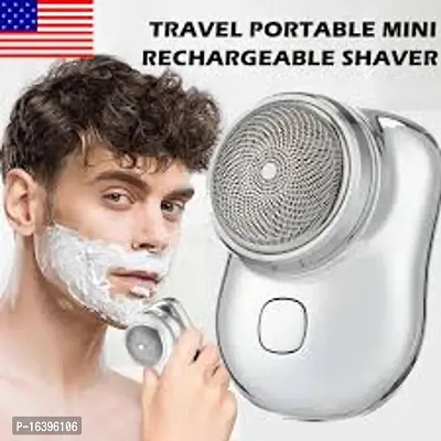 Mini-Shave Portable Electric Shaver,Electric Razor for Men,Pocket Size Mini Shaver,USB Rechargeable Shaver with Led Display  Suspension Hole,for Home, Car, Travel-thumb0