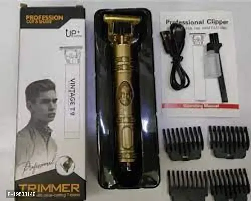 Latest edition trimmer T9 Hair Clippers for Men, Professional  Antique (Vintage Look) Electric Haircut Kit Zero Gapped Beard Trimmer Cordless Rechargeable T-Blades Outliner Grooming Clipper T-Blade H-thumb0