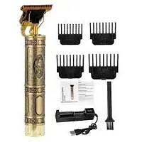 Latest edition trimmer T9 Hair Clippers for Men, Professional  Antique (Vintage Look) Electric Haircut Kit Zero Gapped Beard Trimmer Cordless Rechargeable T-Blades Outliner Grooming Clipper T-Blade H-thumb1