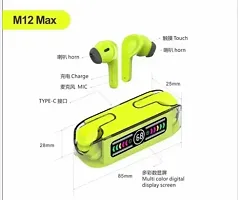 Tws headphone M12 Max TWS Bluetooth 5.3 Wireless Earbuds Touch Waterproof IPX-7-0 LED Digital Display Bluetooth Headset-thumb1