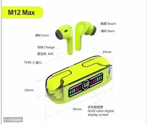 Tws headphone M12 Max TWS Bluetooth 5.3 Wireless Earbuds Touch Waterproof IPX-7-0 LED Digital Display Bluetooth Headset-thumb2