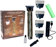 Professional Golden t99 Trimmer Haircut Grooming Kit Metal Body Rechargeable 40 Trimmer 120 min Runtime 3 Length Settings (Gold)-thumb2