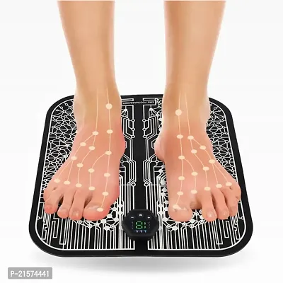 Foot Massager, Reflexologu y Electronic Feet Massager for Pain and Circulatiion, Folding Portable Electric Massage Mat, Portable Leg Massage Machine wiith 8 Modesss, USB Rechargebale-thumb2