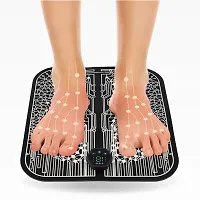 Foot Massager, Reflexologu y Electronic Feet Massager for Pain and Circulatiion, Folding Portable Electric Massage Mat, Portable Leg Massage Machine wiith 8 Modesss, USB Rechargebale-thumb2