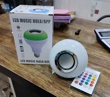 LED Smart Light Bulb, Bluetooth 3.0 Speaker Music Bulb RGB Change with 24 Key Remote Controller for Home, Party Decoration-thumb2