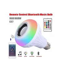 LED Smart Light Bulb, Bluetooth 3.0 Speaker Music Bulb RGB Change with 24 Key Remote Controller for Home, Party Decoration-thumb2