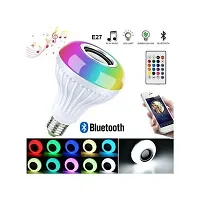 LED Smart Light Bulb, Bluetooth 3.0 Speaker Music Bulb RGB Change with 24 Key Remote Controller for Home, Party Decoration-thumb1