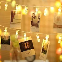 Photo Clips Battery String Light for Home Decoration (10 Clips,Warm White)-thumb2
