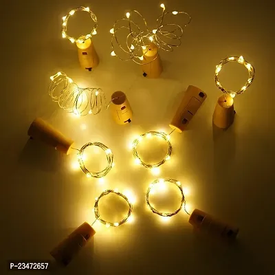 Bottle cork stopper 2 mtr 20 LED string lights WHITE 20 LEDs 1.98 m White Rice Lights  (Pack of 1)-thumb2