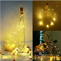 Bottle cork stopper 2 mtr 20 LED string lights WHITE 20 LEDs 1.98 m White Rice Lights  (Pack of 1)-thumb2