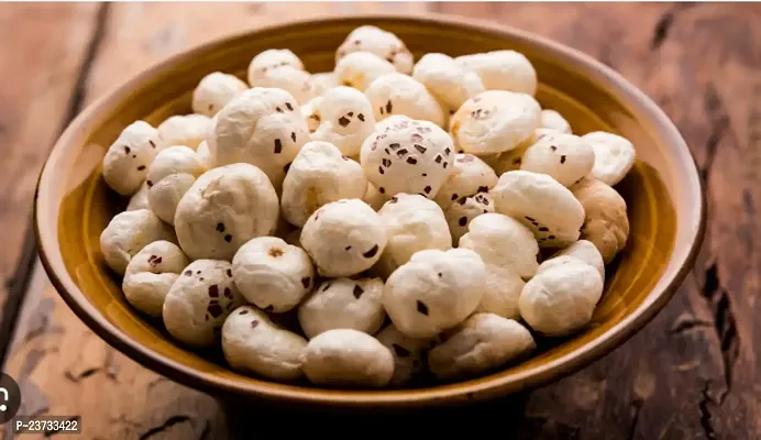 Premium Quality Phool Makhana Fox Nuts Lotus Seeds Pop Puffed Gorgon Nut-thumb0