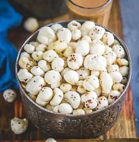 Premium Quality Phool Makhana Fox Nuts Lotus Seeds Pop Puffed Gorgon Nut-thumb1