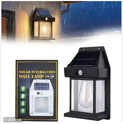 Solar Wall Lights Outdoor, Wireless Dusk to Dawn Porch Lights Fixture, Solar Wall Lantern with 3 Modes  Motion Sensor, Waterproof Exterior Lighting with Clear Panel for Entryway Front Door (1)-thumb2
