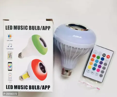 Wireless Bluetooth Led Music Bulb Colourful Lamp Built-In Audio Speaker Music Player With Remote Control-thumb0