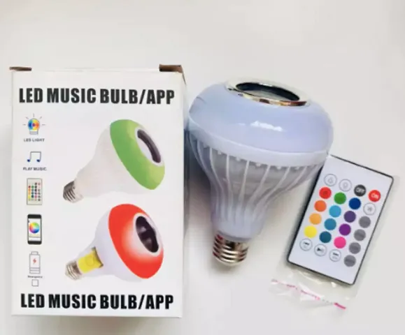 Wireless Bluetooth Led Music Bulb Colourful Lamp Built-In Audio Speaker Music Player With Remote Control