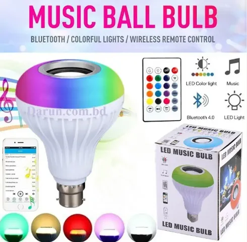 Wireless Bluetooth Led Music Bulb Colourful Lamp Built-In Audio Speaker Music Player With Remote Control