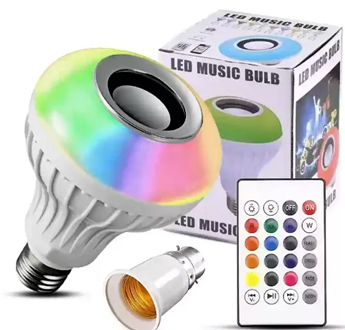 Wireless Bluetooth Led Music Bulb Colourful Lamp Built-In Audio Speaker Music Player With Remote Control