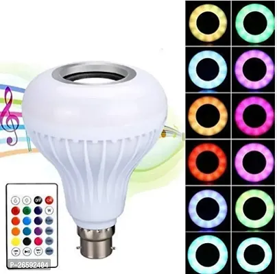 Wireless Bluetooth Led Music Bulb Colourful Lamp Built-In Audio Speaker Music Player With Remote Control-thumb0