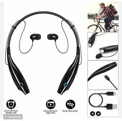 HBS 730 Neckband Wireless Headset Bluetooth Headset (Black, In the Ear)-thumb3
