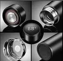 LED Temperature Display Vacuum Insulated Water Bottle(Black)-thumb1