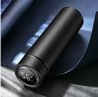 LED Temperature Display Vacuum Insulated Water Bottle(Black)-thumb3