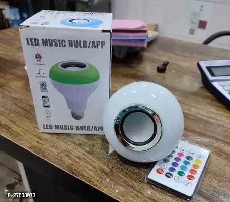 Color Changing Led Bulb With Remote Inbuilt Bluetooth Speaker-thumb3